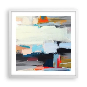 Affiche dans un cadre blanc - Poster - Y a-t-il une méthode ? - 50x50 cm