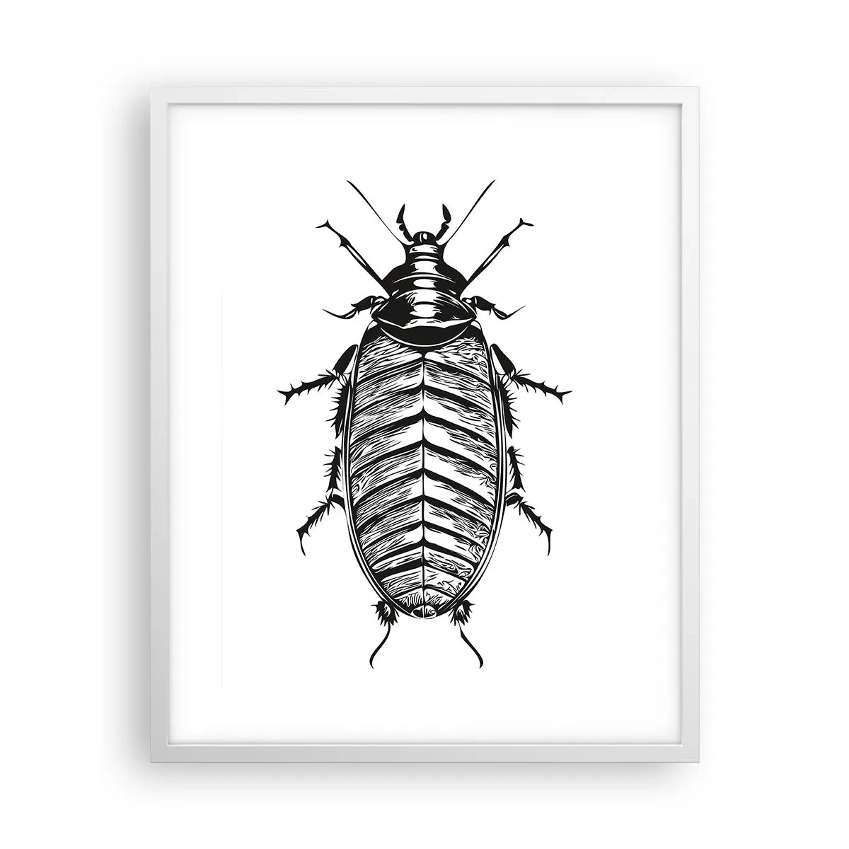 Affiche dans un cadre blanc - Poster - Quel spécimen! - 40x50 cm