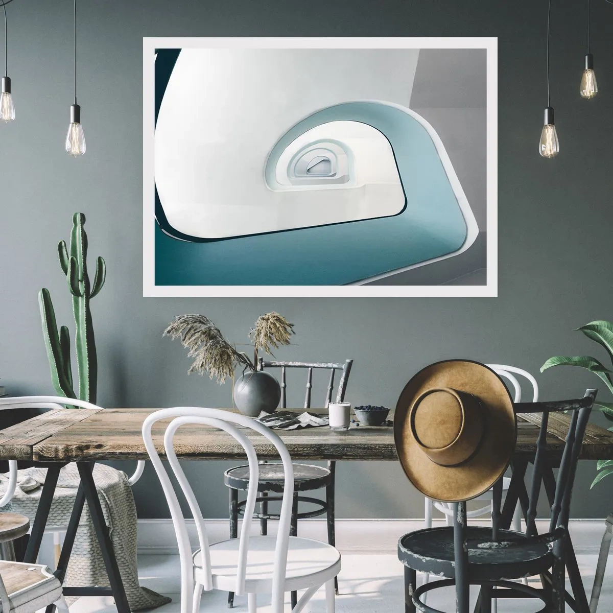 Affiche - Poster - Au profondeur du bleu - 91x61 cm