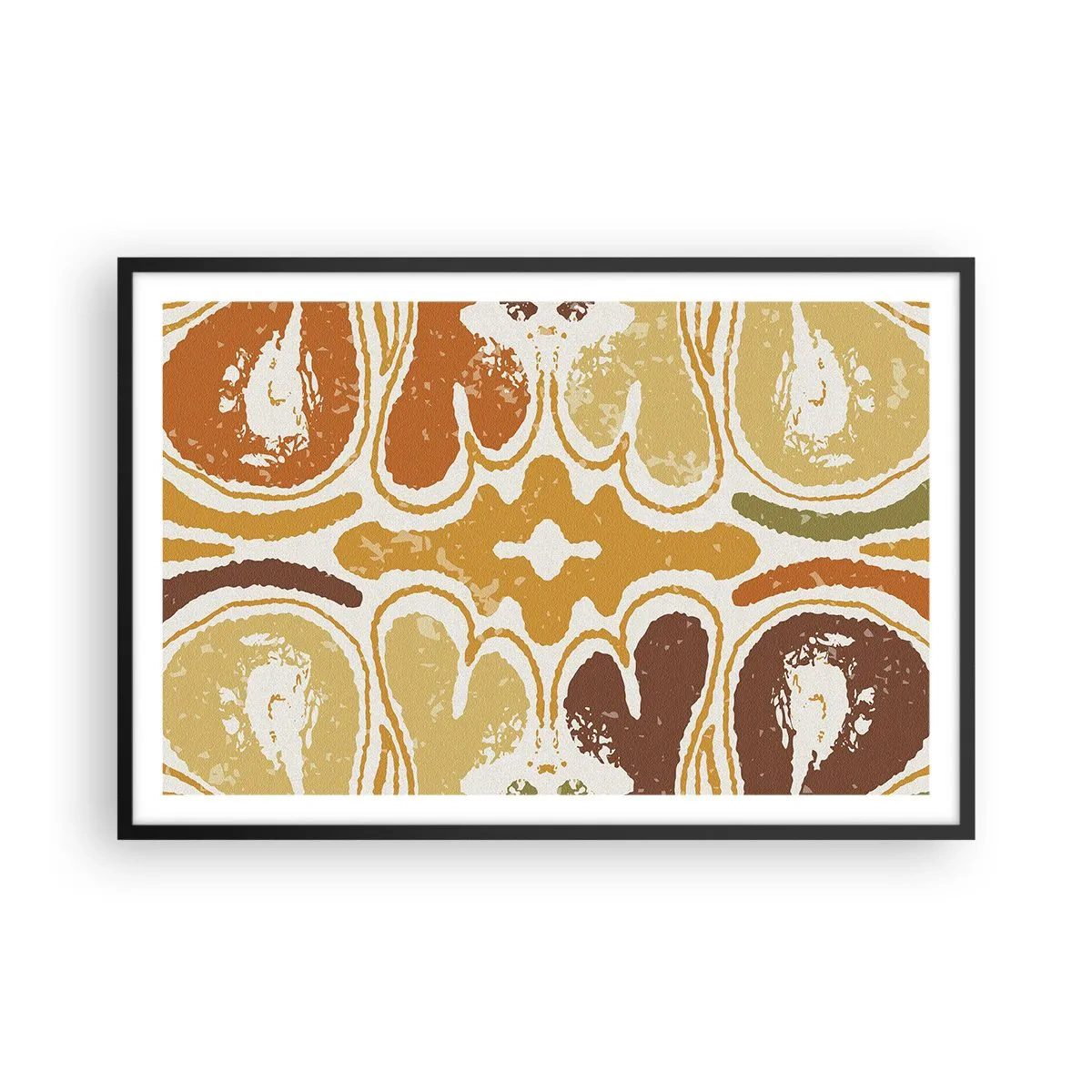 Affiche dans un cadre noir - Poster - Abstraction sentimentale - 91x61 cm