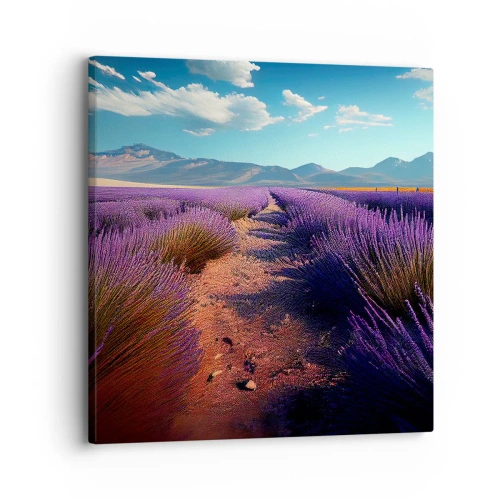 Impression sur toile - Image sur toile - Champs parfumés - 30x30 cm