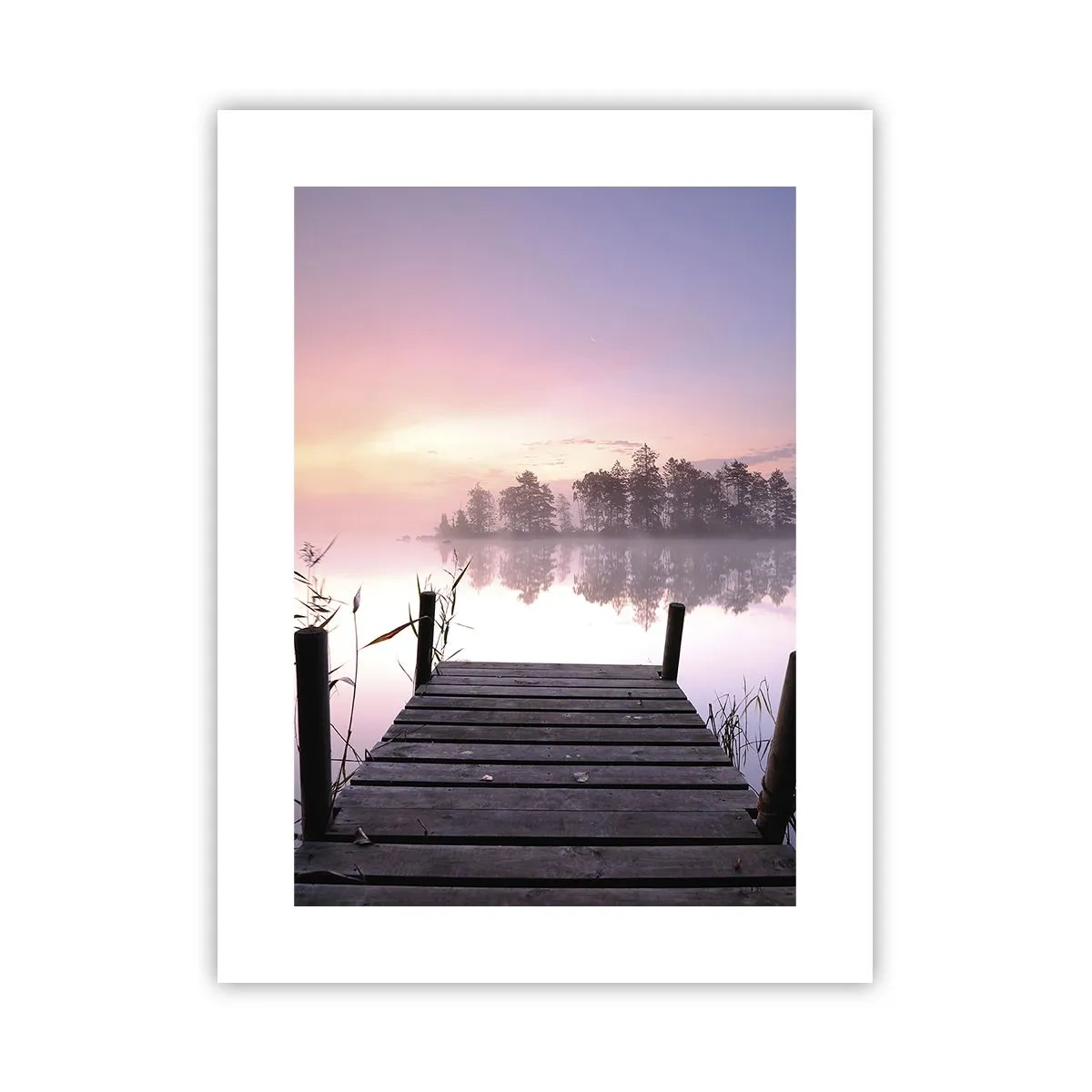 Affiche - Poster - De la brume lilas… - 30x40 cm