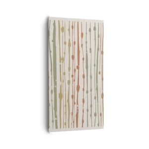 Impression sur toile - Image sur toile - Notation musicale des couleurs - 65x120 cm