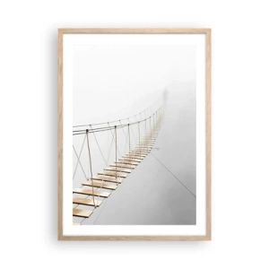 Affiche dans un chêne clair - Poster - Où cela va-t-il te mener? - 50x70 cm