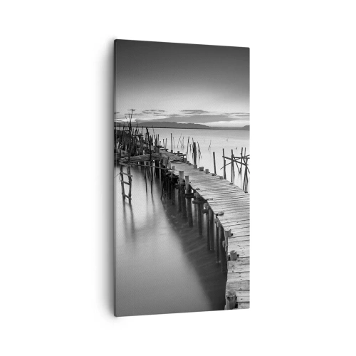 Impression sur toile - Image sur toile - La paix d'un rivage oublié - 55x100 cm