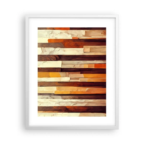 Affiche dans un cadre blanc - Poster - Hymne des arbres forestiers - 40x50 cm