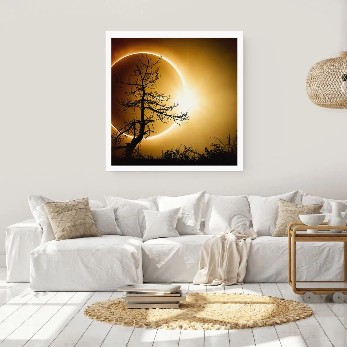 Affiche - Poster - Éclipse totale - 60x60 cm