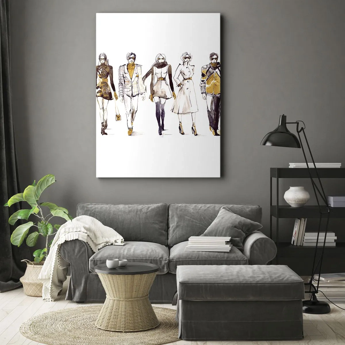 Impression sur toile - Image sur toile - Chic décontracté, élégance décontractée - 65x120 cm