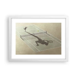 Affiche dans un cadre blanc - Poster - Dépassement de soi - 40x30 cm