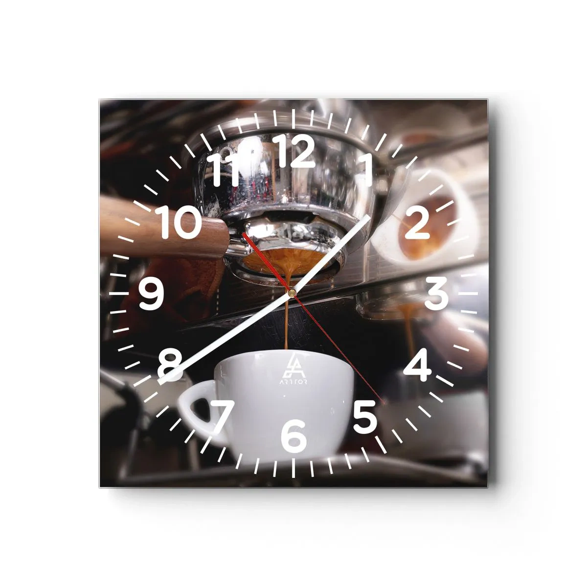 Horloge murale - Pendule murale - Bon moment de la journée - 40x40 cm
