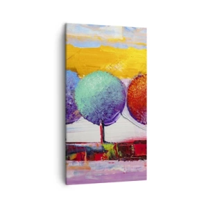Impression sur toile - Image sur toile - Art jusqu'à trois - 45x80 cm