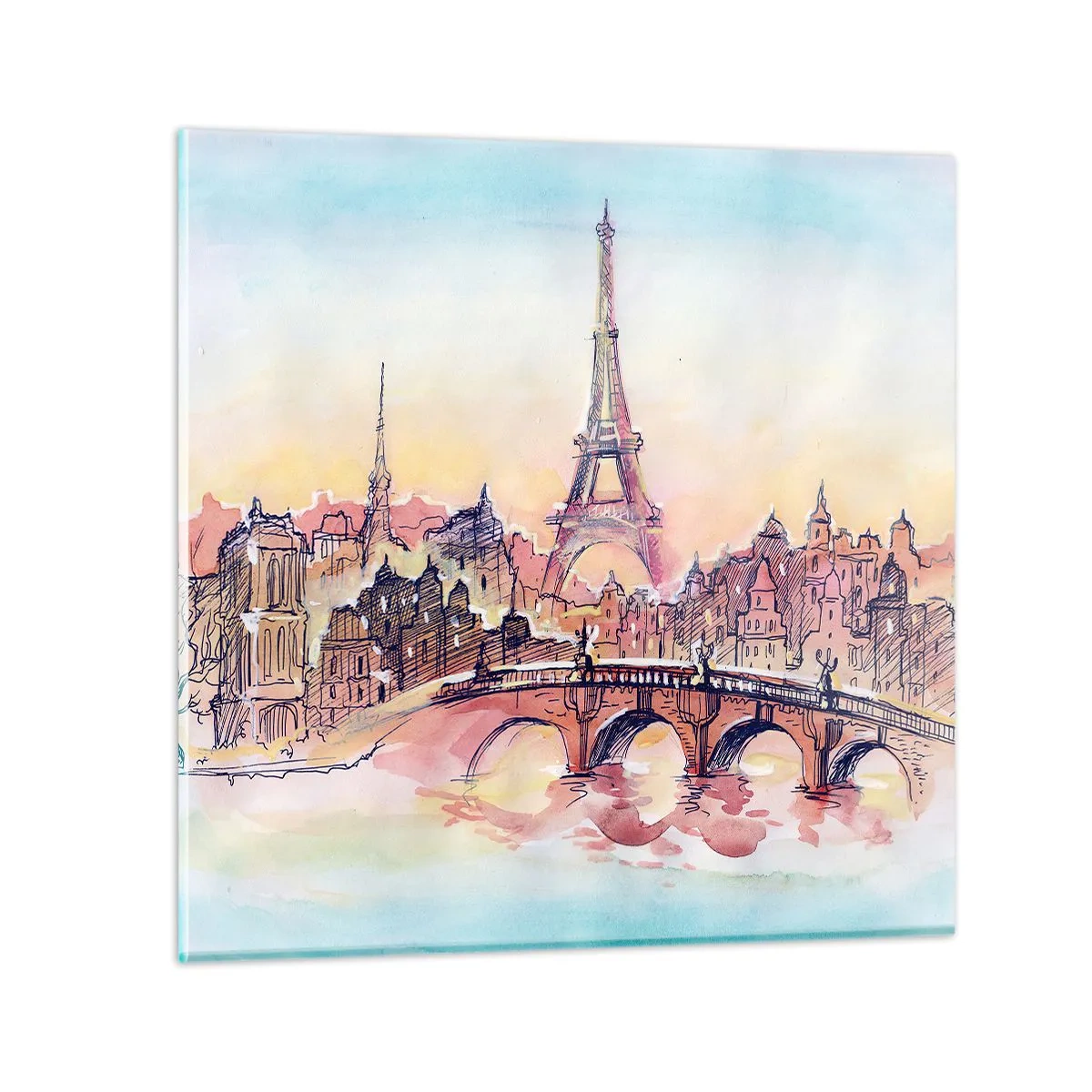 Impression sur verre - Image sur verre - La seule ville de ce type au monde - 30x30 cm