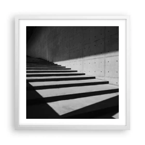 Affiche dans un cadre blanc - Poster - La beauté brute du modernisme - 50x50 cm