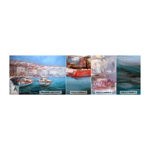 Échantillon De Papier Peint Standard Eco - Baie italienne - Ville portuaire, Architecture, Grèce - 100x30 cm