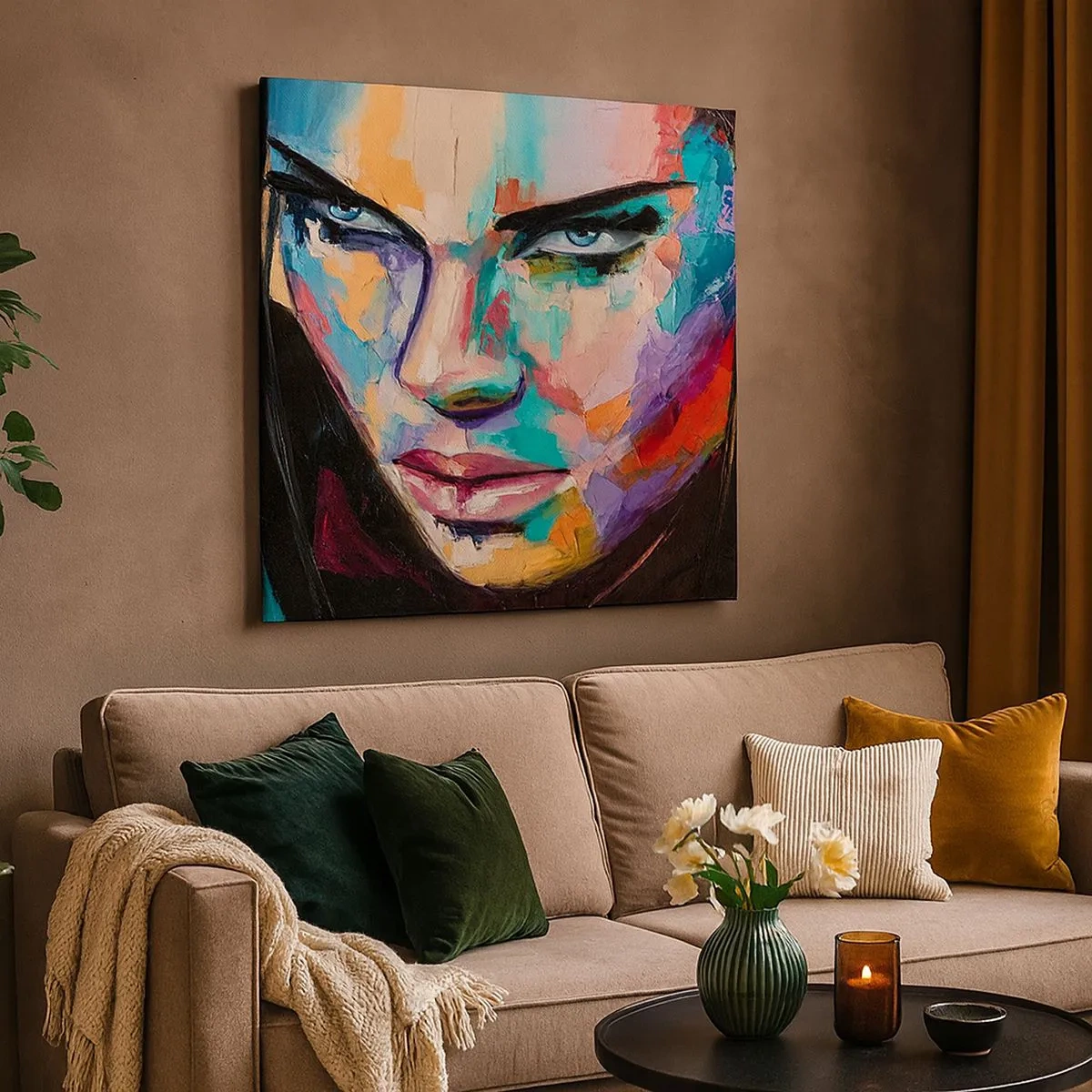 Impression sur toile - Image sur toile - Le coeur sauvageon - 30x30 cm