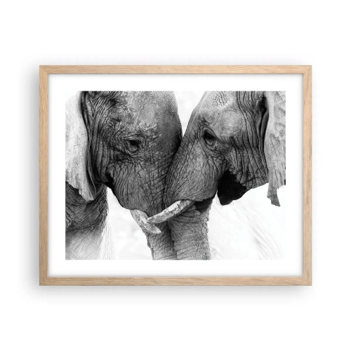 Affiche dans un chêne clair - Poster - Confession sincère - 50x40 cm