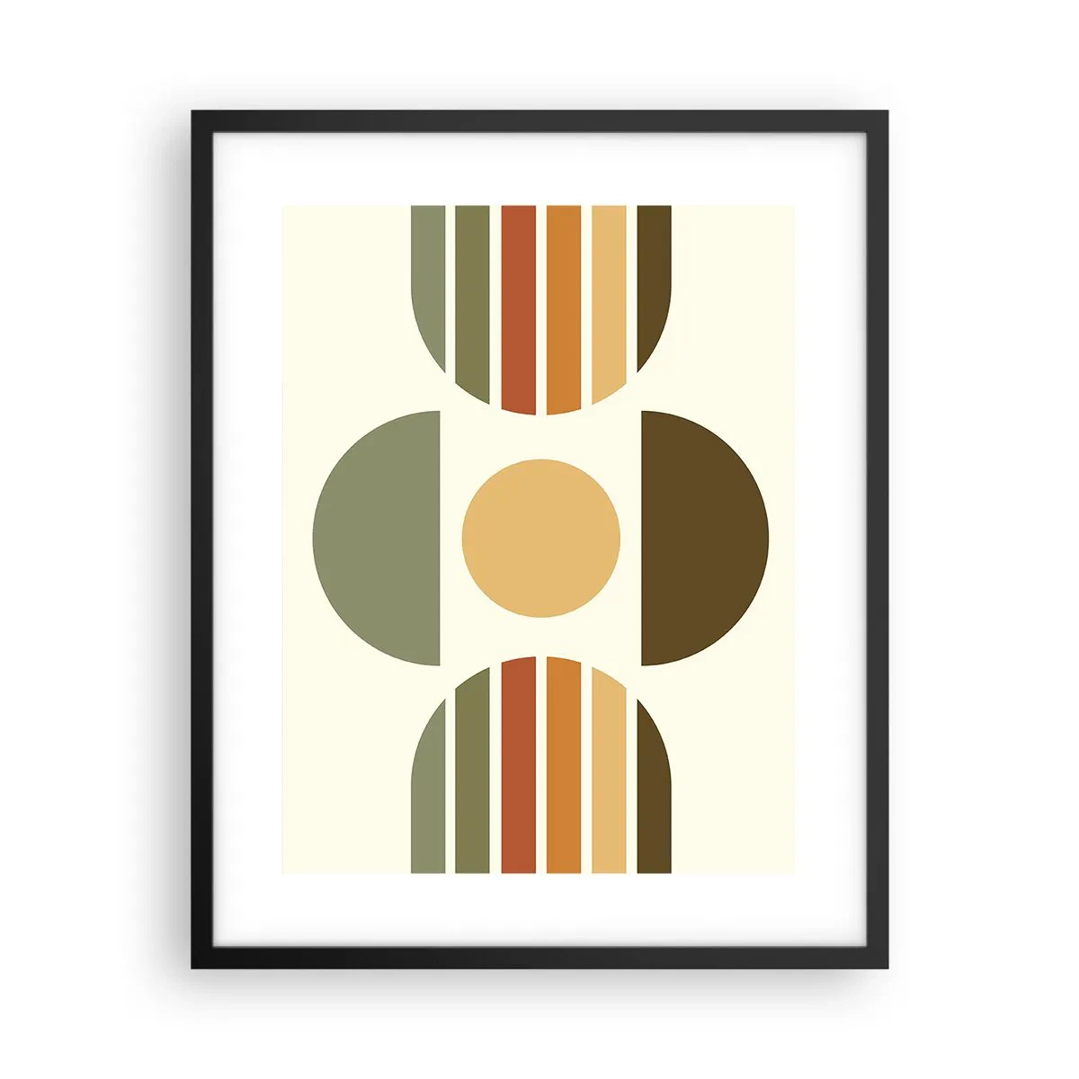 Affiche dans un cadre noir - Poster - Dans les coulaurs de la terre - 40x50 cm