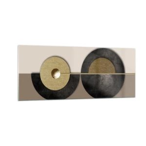 Impression sur verre - Image sur verre - Variations autour du cercle - 100x40 cm
