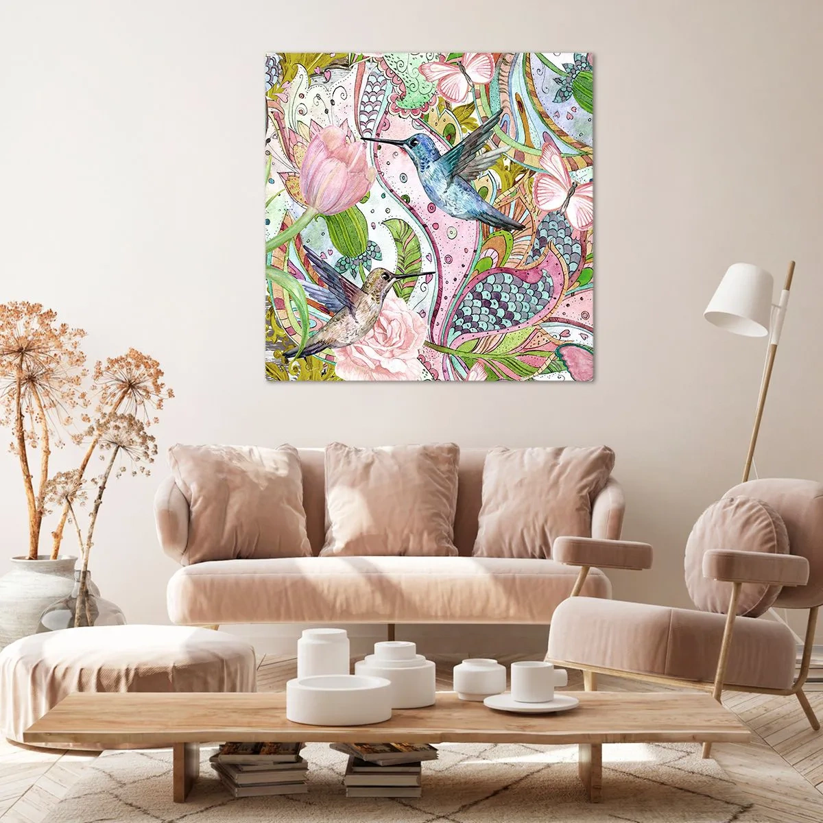 Impression sur toile - Image sur toile - Empêtré dans les vignes - 40x40 cm