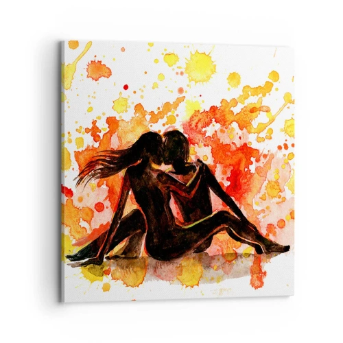 Impression sur toile - Image sur toile - Et la lumière fut - 70x70 cm