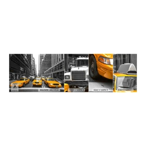 Échantillon de Papier Peint Autocollant Deluxe Sticker - C'est nous qui colorons la ville - Ville, New York, Architecture - 100x30 cm