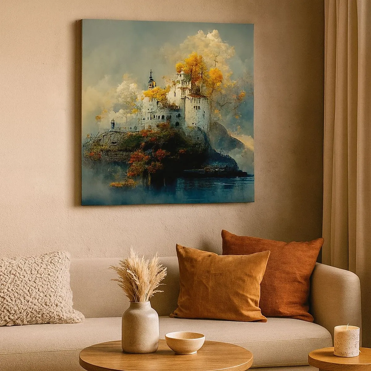 Impression sur toile - Image sur toile - Le début d'une histoire romantique - 30x30 cm