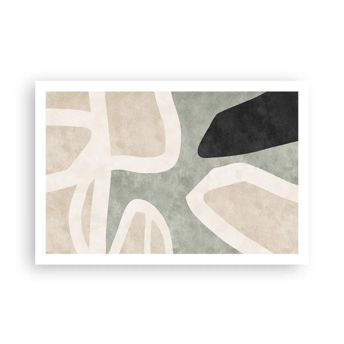 Affiche - Poster - Composition pour motif noir - 91x61 cm