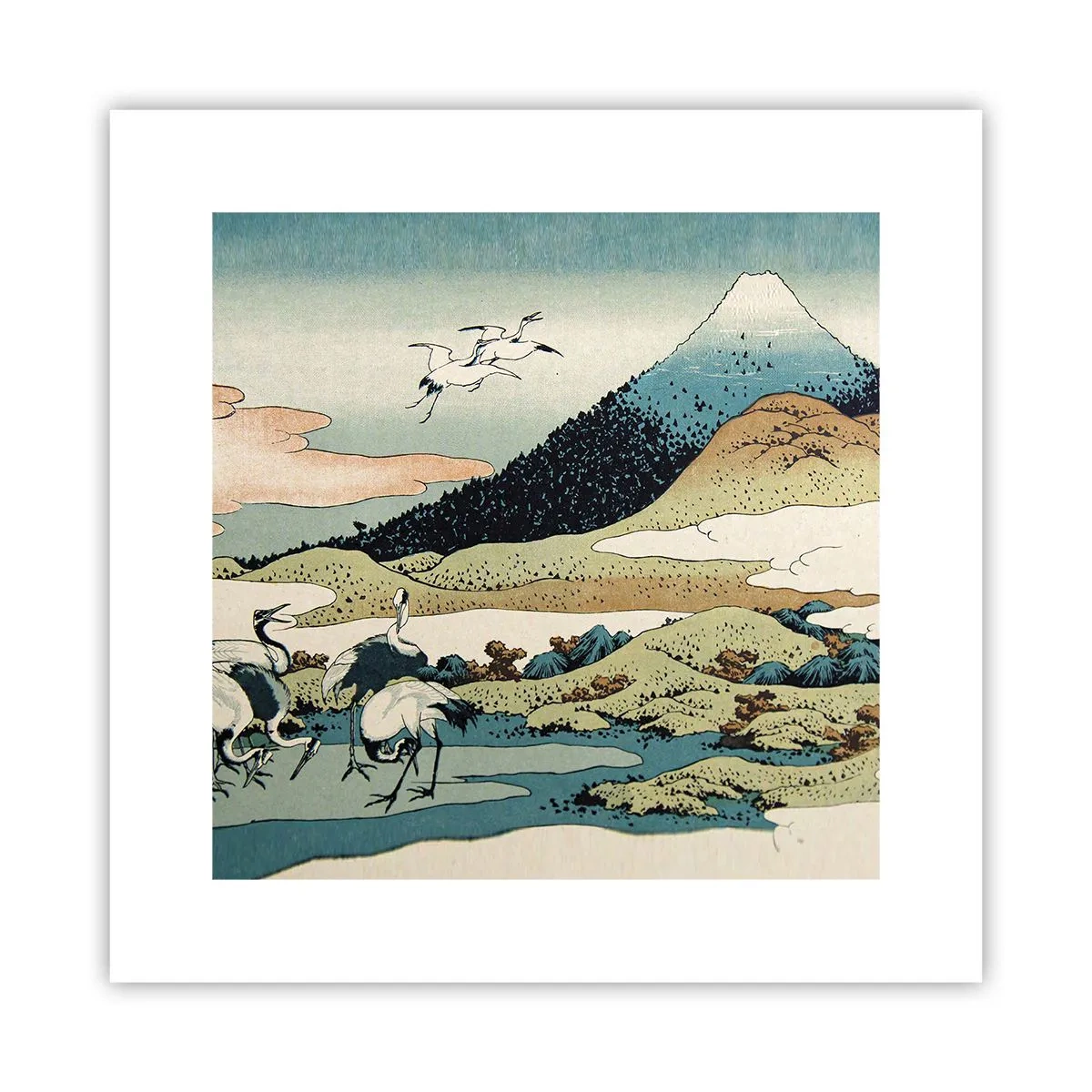 Affiche - Poster - Avec une âme japonnaise - 30x30 cm
