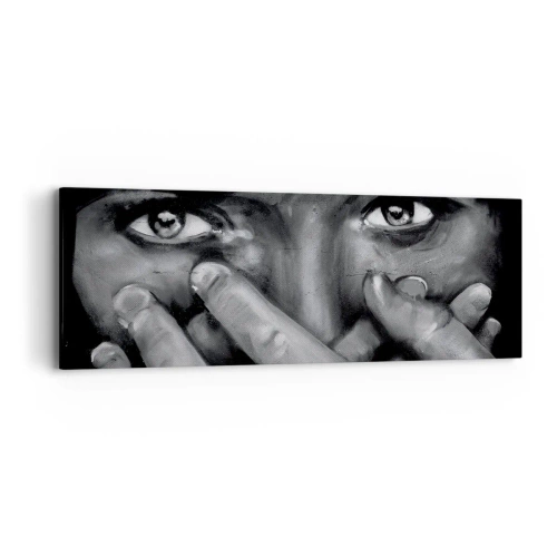 Impression sur toile - Image sur toile - Je ne dirai pas qui a peint - 90x30 cm