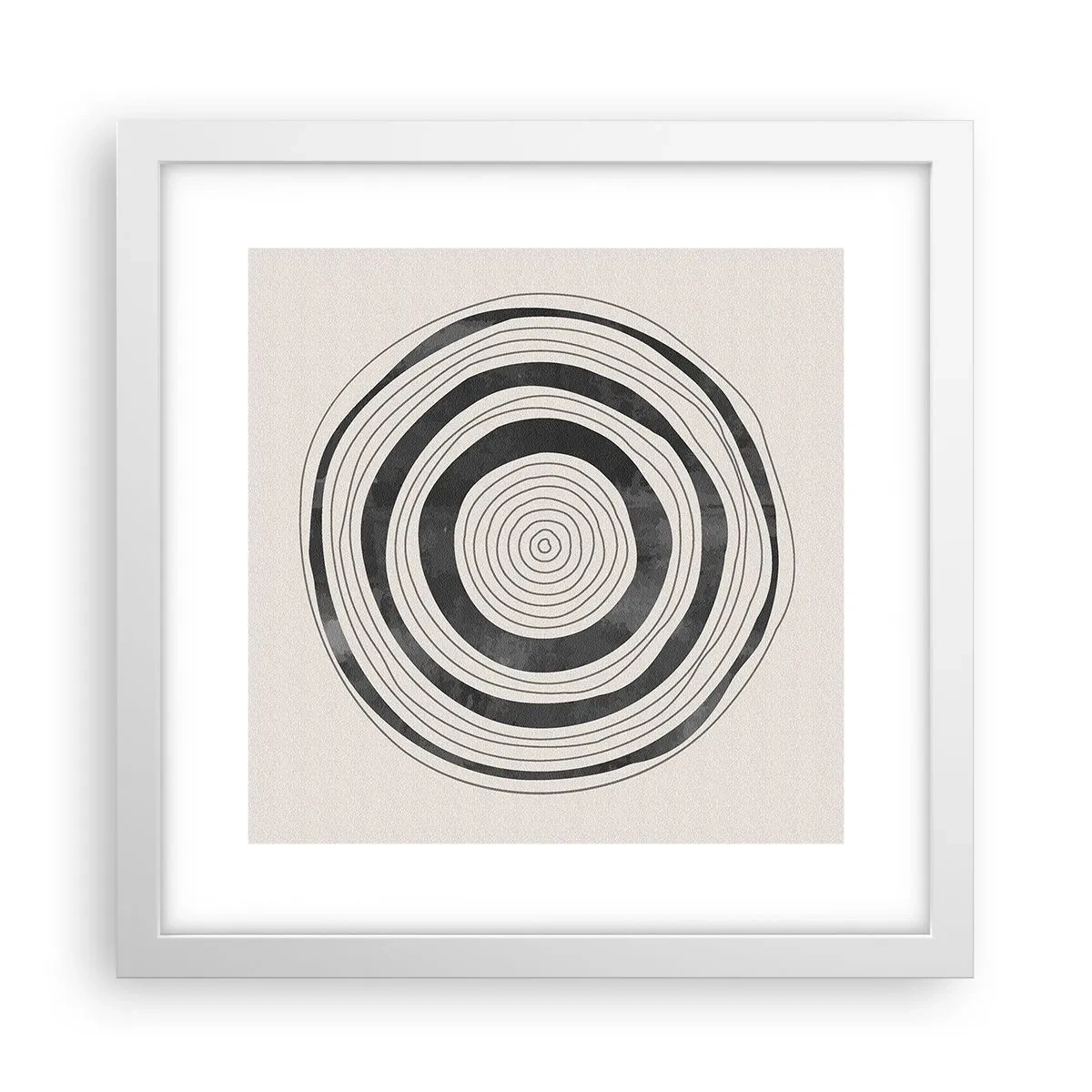 Affiche dans un cadre blanc - Poster - Ce qui est important c'est ce qu'il y a entre les deux - 30x30 cm