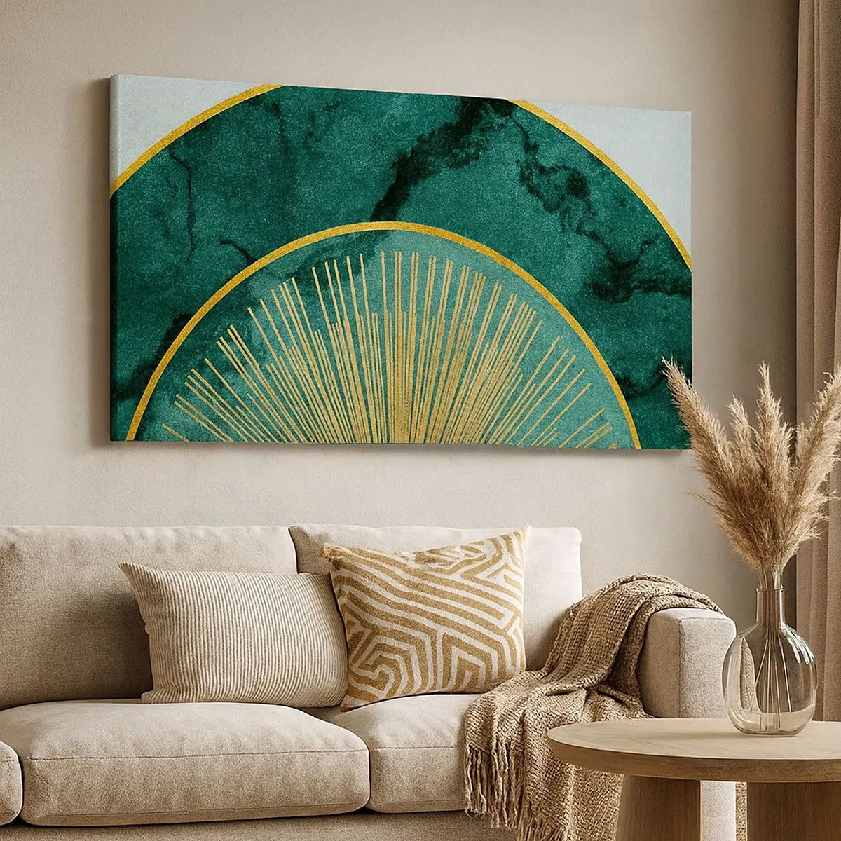 Impression sur toile - Image sur toile - Un autre système solaire - 100x40 cm