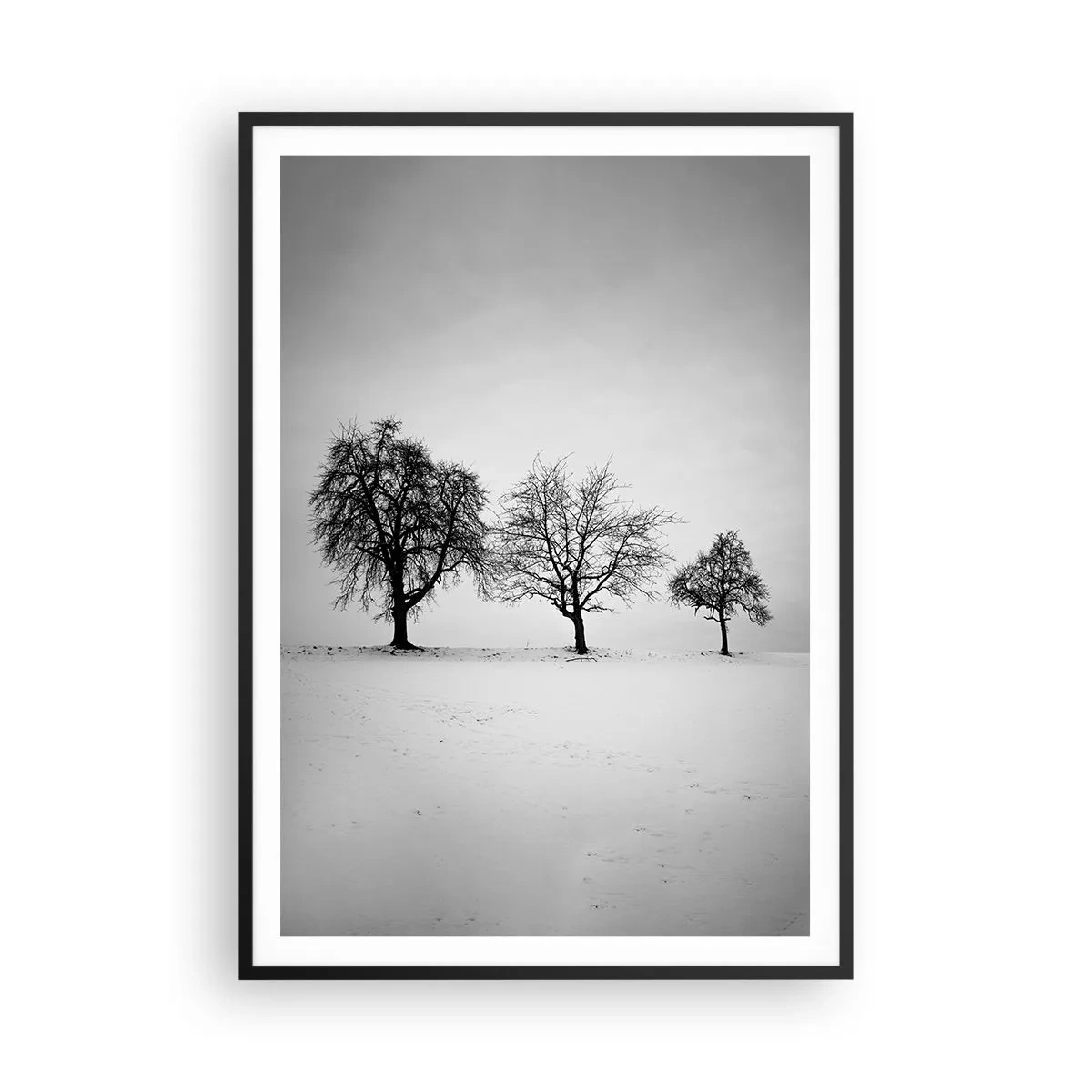 Affiche dans un cadre noir - Poster - A quoi rêvent-ils? - 70x100 cm