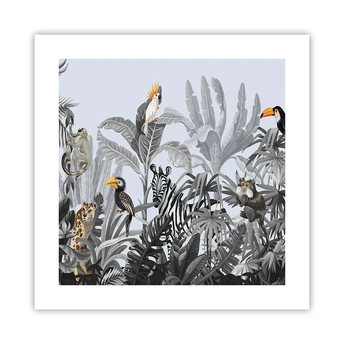 Affiche - Poster - Conte de fées africain - 40x40 cm