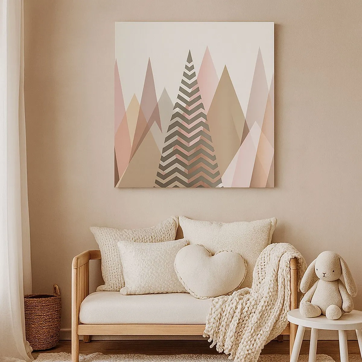 Impression sur toile - Image sur toile - Vue pyramidale - 30x30 cm