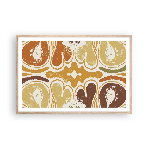Affiche dans un chêne clair - Poster - Abstraction sentimentale - 91x61 cm