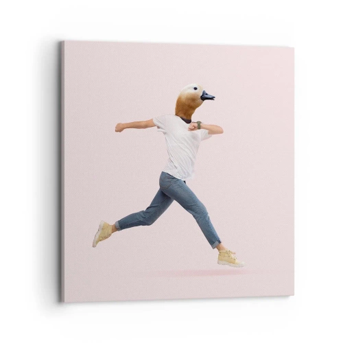 Impression sur toile - Image sur toile - Une pincée d'absurdité - 70x70 cm