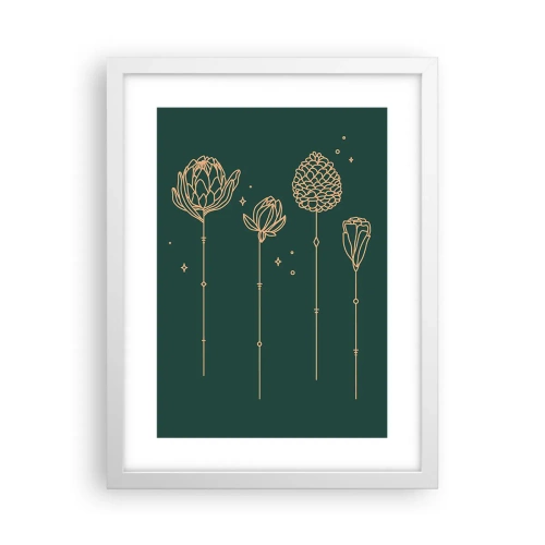 Affiche dans un cadre blanc - Poster - La famille Plante - 30x40 cm