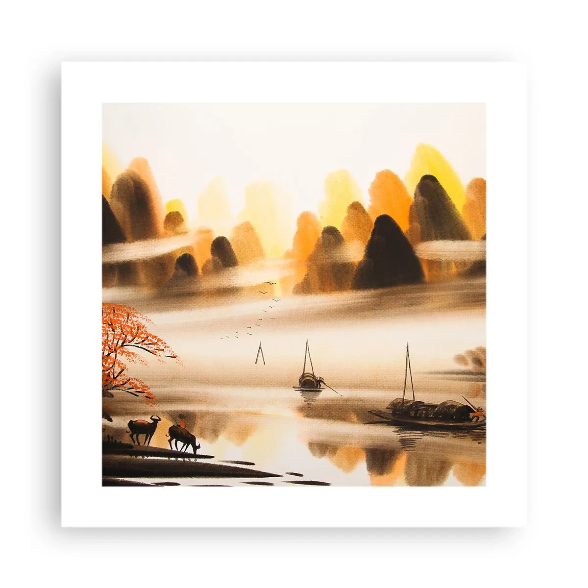 Affiche - Poster - Plus loin que l'Extrême-Orient - 40x40 cm