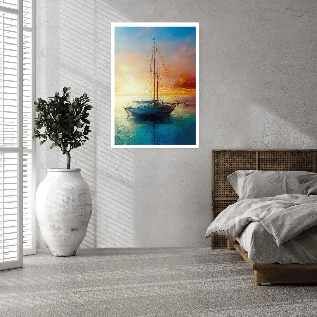 Affiche - Poster - Dans une baie dorée - 40x50 cm