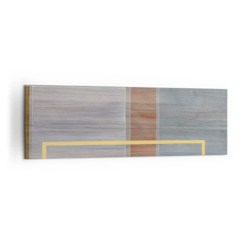 Impression sur toile - Image sur toile - Composition géométrique aux couleurs pastel avec des rectangles - 160x50cm - Simple et calme - Décoration murale moderne pour le salon et la chambre ARTTOR