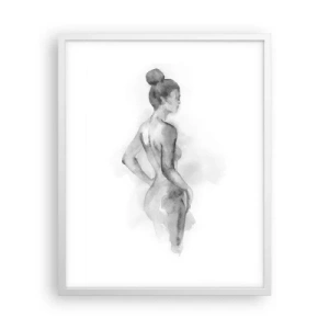 Affiche dans un cadre blanc - Poster - Belle comme une peinture - 40x50 cm