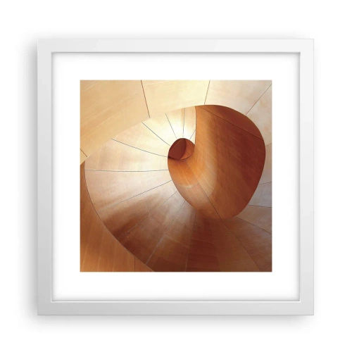 Affiche dans un cadre blanc - Poster - Serpentin architectural - 30x30 cm
