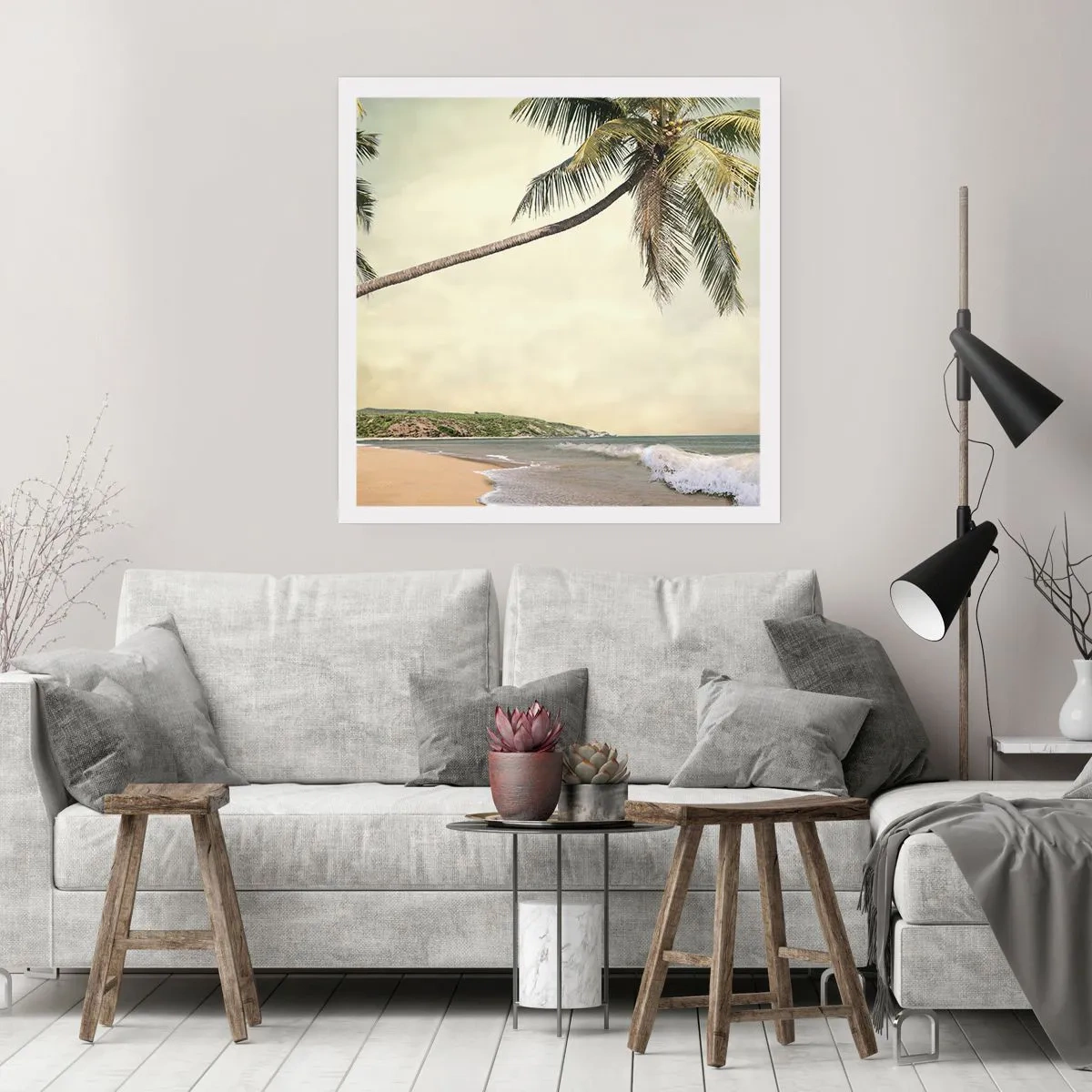 Affiche - Poster - Rêve tropical - 40x40 cm
