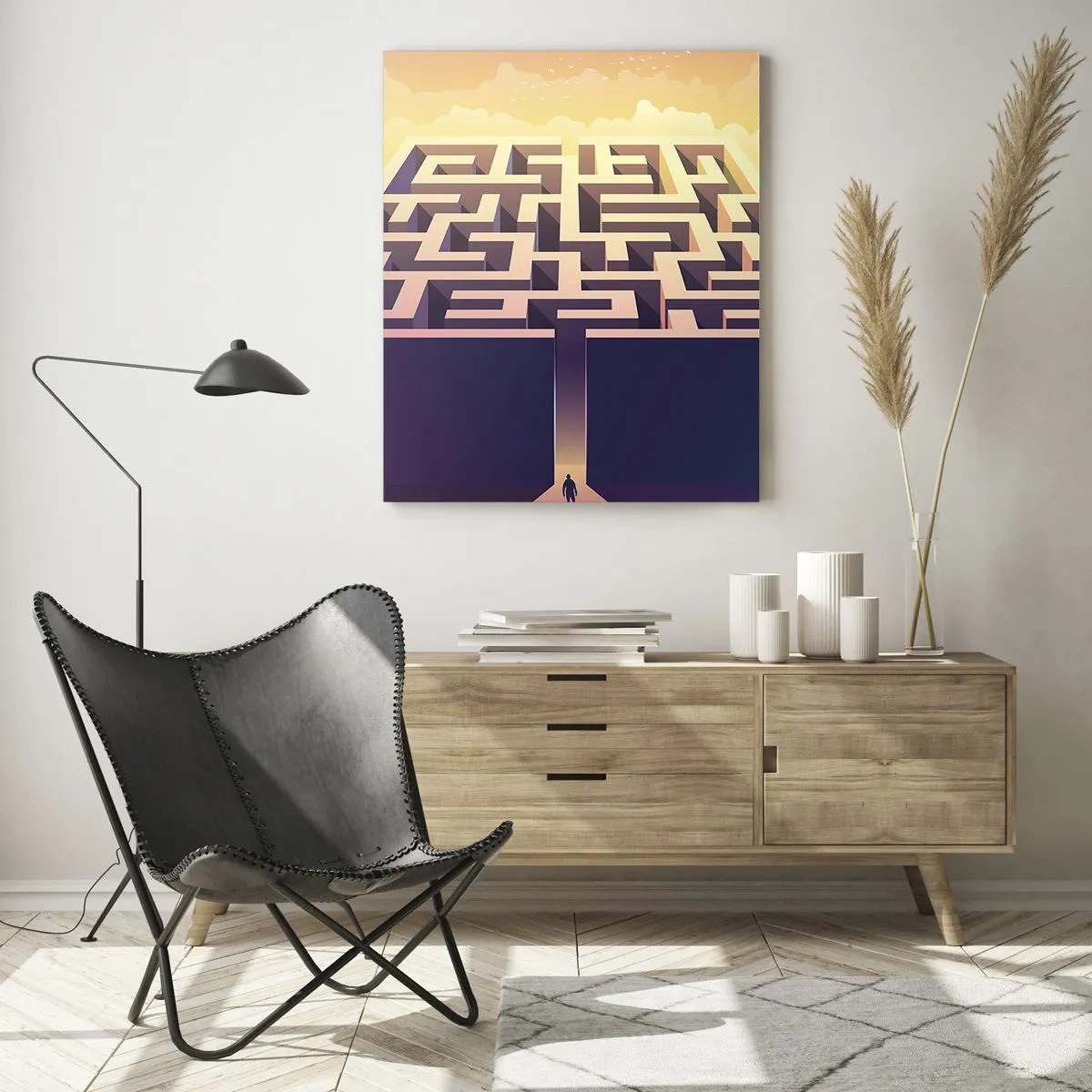 Impression sur verre - Image sur verre - Le temps de la décision - 80x120 cm