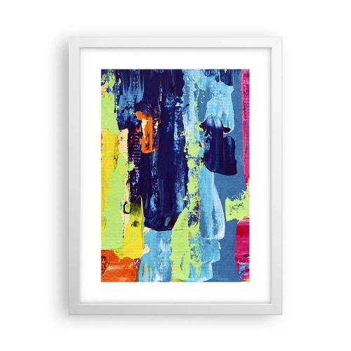 Affiche dans un cadre blanc - Poster - La vie est belle! - 30x40 cm