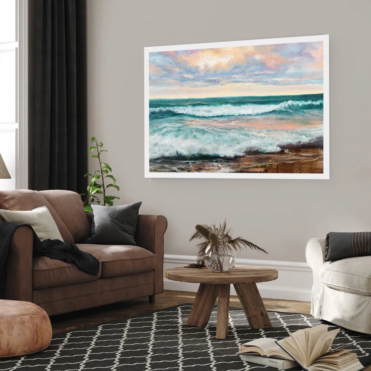 Affiche - Poster - Ici tu adouciras ton âme - 91x61 cm