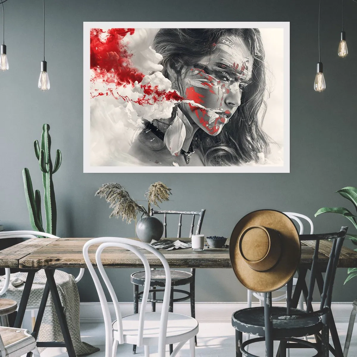 Affiche - Poster - Dans les fumées de l'absurde - 50x40 cm