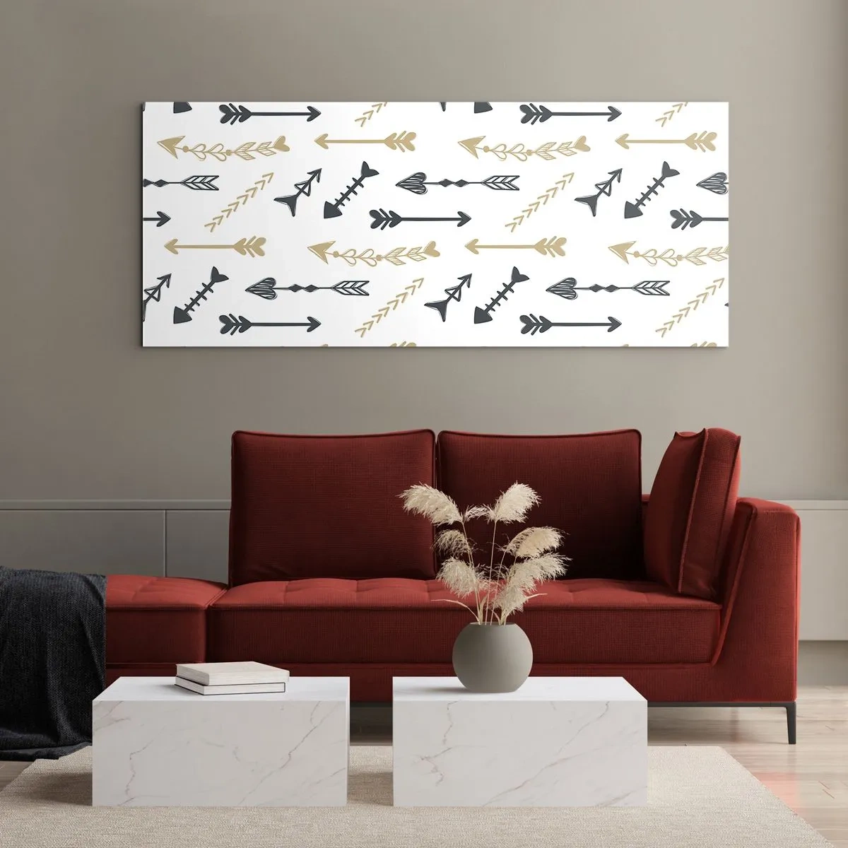 Impression sur verre - Image sur verre - Le rêve de l'archer - 90x30 cm