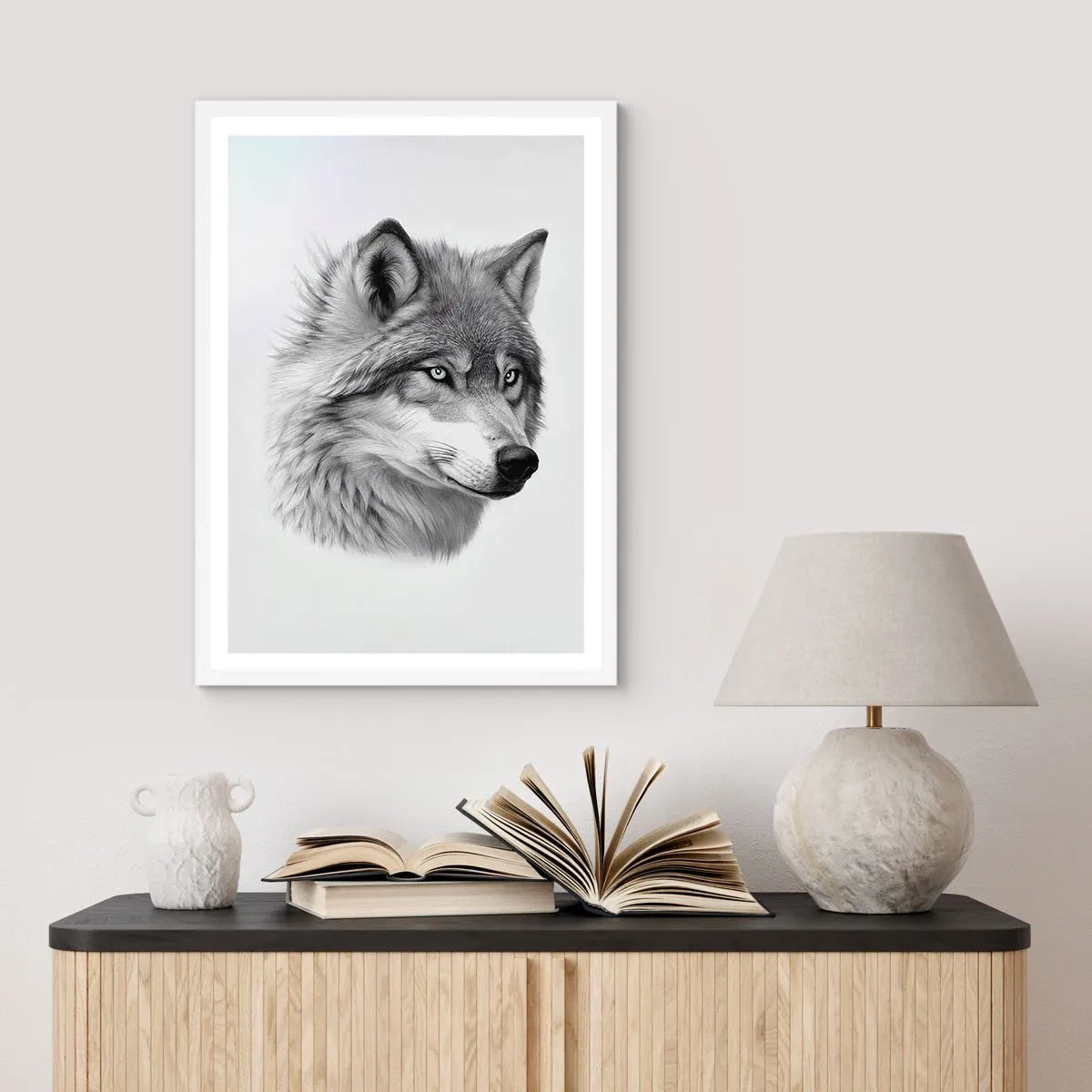 Affiche dans un cadre blanc - Poster - Alpha – sans aucun doute - 30x40 cm