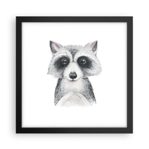 Affiche dans un cadre noir - Poster - Un moment pour s'émouvoir - 30x30 cm